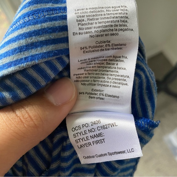 Columbia Sportswear Women's Layer First Stripe 1/2 Zip Running Top - Picture 6 of 6